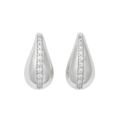 Aros Bottega en Pave Plata 925 25mm - (copia) - comprar online