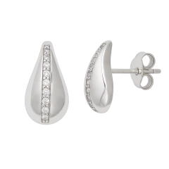 Aros Bottega en Pave Plata 925 25mm - (copia) - Il Gioiello 