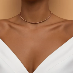 Gargantilla Hematites En plata 925 Rose en internet