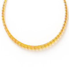 Collar Cristales y Plata 925 Dorada - tienda online