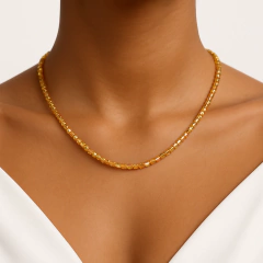 Collar Cristales y Plata 925 Dorada en internet