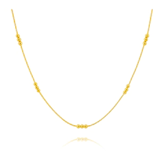 Collar Bolitas en Oro Italiano 18 Kilates - comprar online