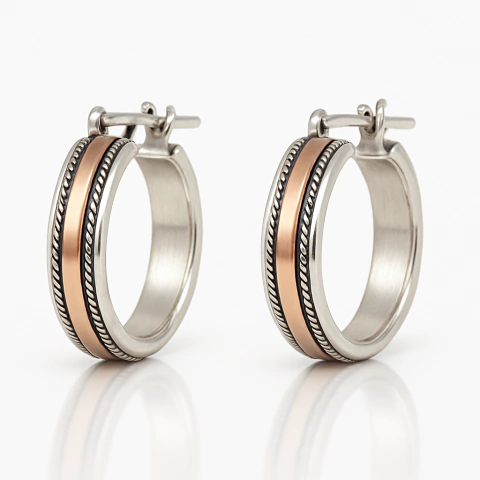 Aros Java en Plata 925 y Oro 18 K - comprar online