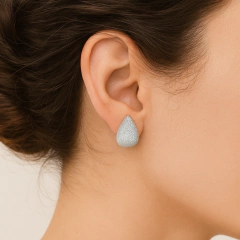 Aros Bottega Pave en Acero Antialergico 18mm en internet