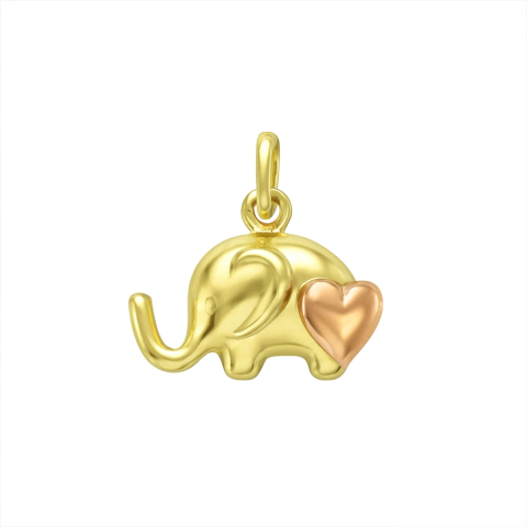 Dije Elefante del Amor y la Fortuna en Oro Italiano 18 kilates. - comprar online