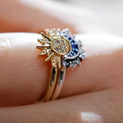 Anillo Luna Celestial en Plata 925 - tienda online