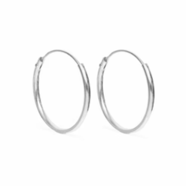 Argollas Cubanas Plata 925 20 Mm thumbnail 2