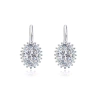 Aros Brisura Halo Oval en Plata 925