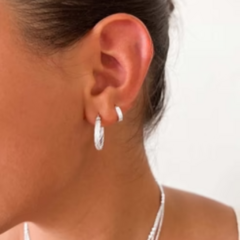 Mini Argollitas Huggies Lisas 9 mm Plata 925 - comprar online