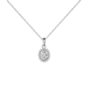 Collar Halo Oval en Plata 925