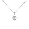 Collar Halo Oval en Plata 925