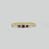 Anillo de Rubi y Diamantes en Oro Italiano 18 Kilates