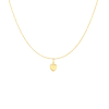 Collar Corazon Oro 18 Kilates Inflado 10 mm