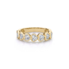 Anillo Medio Sin fin Corazones Plata 925 Dorada