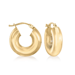 Argollas XL Plata Italiana 925 Dorada 24 mm