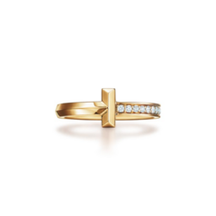 Anillo TT 1 Fino Unisex Acero Dorado