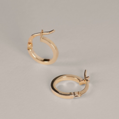 Argollas Cinta Italianas Plata 925 Doradas 19 mm en internet