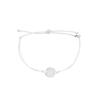 Pulserita Hilo Blanco Chapita Plata 925