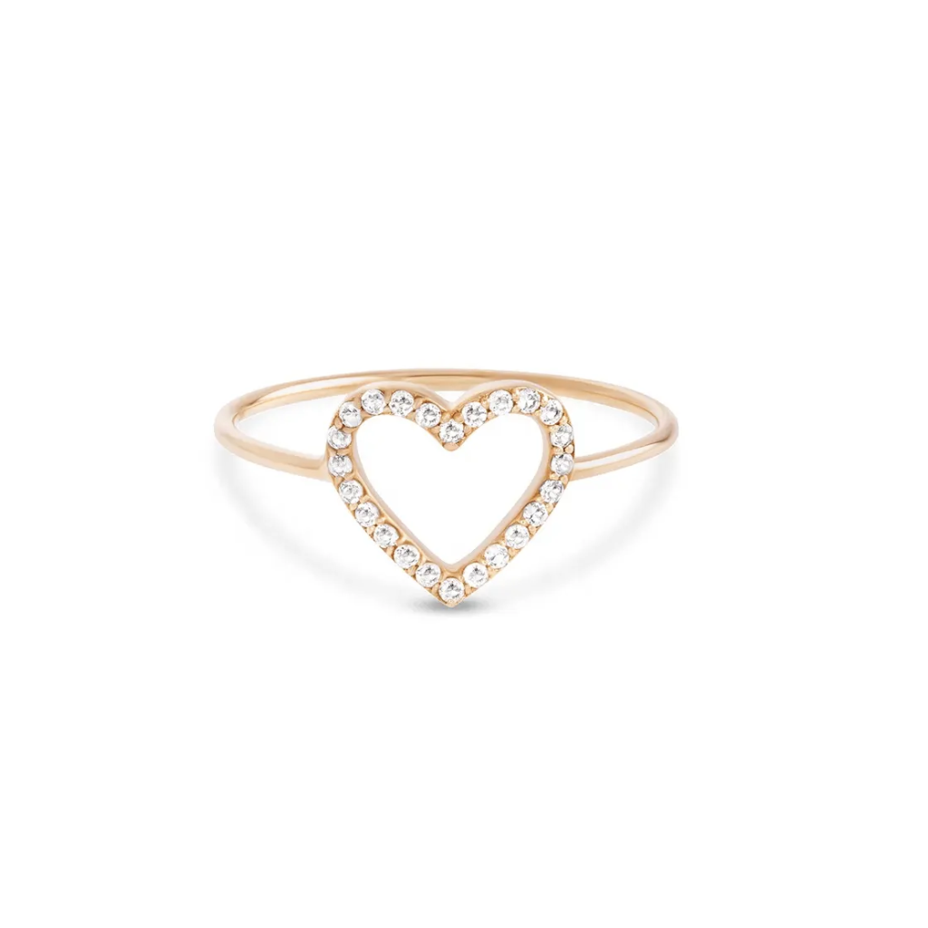 Anillo Corazon Plata 925 Dorada thumbnail 3
