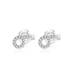 Aros Mini Circulo Plata 925