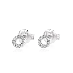 Aros Mini Circulo Plata 925