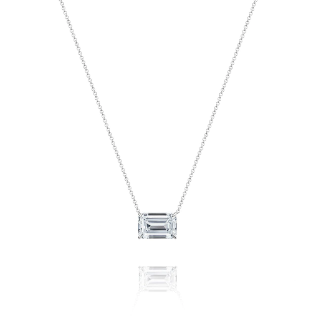 Collar Corte Emerald En Plata 925 thumbnail 2