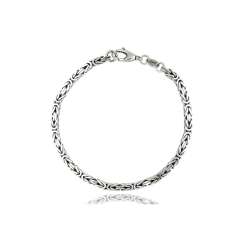 Pulsera Hombre Bizantina Plata 925