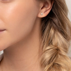 Aros Gota en Plata 925 Dorada 5 mm en internet