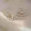Aros Perlas Verano Acero Dorado