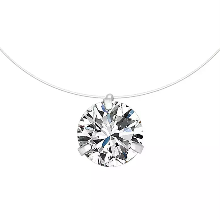 Collar Invisible Plata 925 thumbnail 3