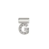 Dije Inicial Letra G en Plata 925