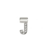 Dije Inicial Letra J en Plata 925