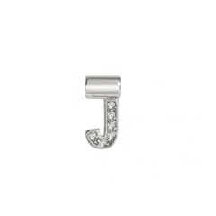 Dije Inicial Letra J en Plata 925