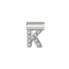 Dije Inicial Letra K en Plata 925