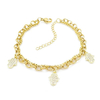 Pulsera Hamsa Acero Dorado