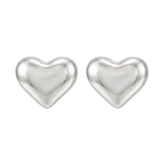 Aros Mini Corazon en Plata 925