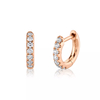 Mini Argollitas Huggies en Plata 925 Rosa 10 mm - comprar online