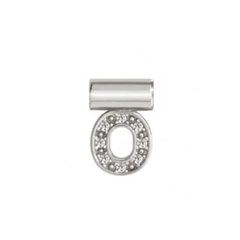 Dije Inicial Letra O en Plata 925