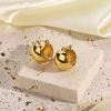 Argollas Lady Di Acero Dorado