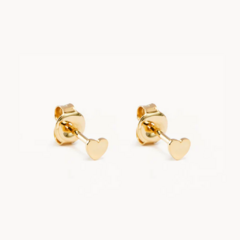 Aros Petite Corazon Oro Italiano 18 kilates 6 mm