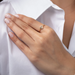 Anillo Corazon Oro Italiano 18 kilates - comprar online
