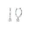 Argollas Huggies y Punto Luz Plata 925