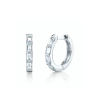 Argollas Baguette Plata 925 16 mm