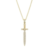 Collar Espada Plata 925 Dorada