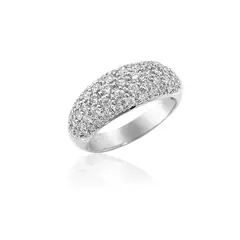 Anillo Setting de Diamantes en Oro Blanco 18 kilates