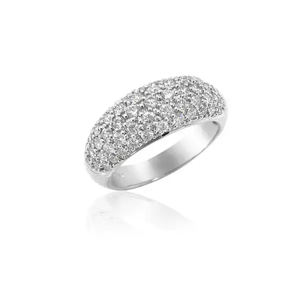 Anillo Setting De Diamantes En Oro Blanco 18 Kilates thumbnail 2