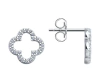 Aros Trebol Magico Pavé en Plata 925