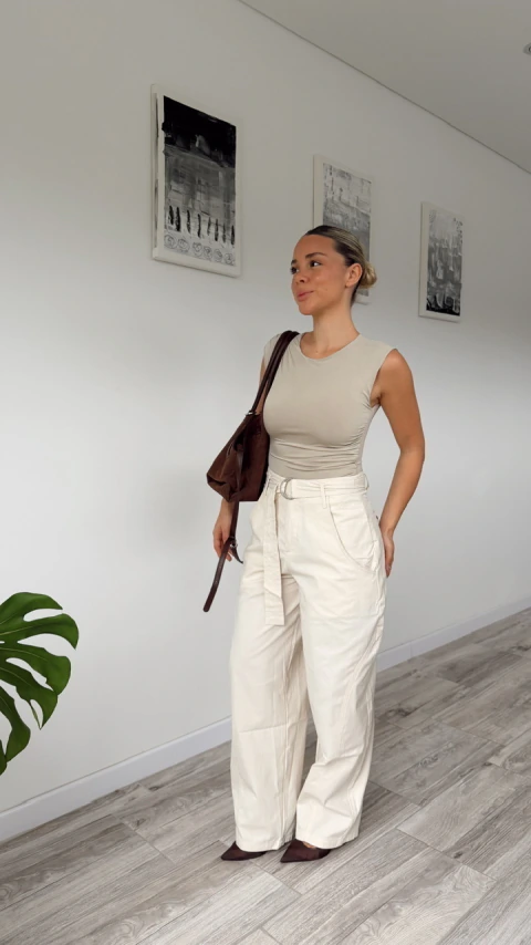 Pantalon lior natural