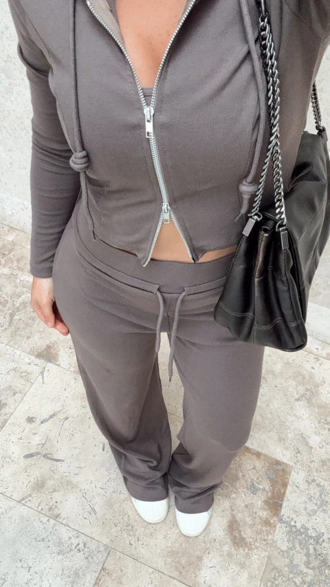 Conjunto pilates marron