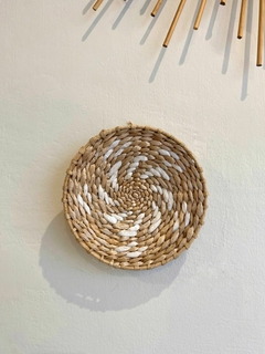 Plato de pared fibra natural pequeño